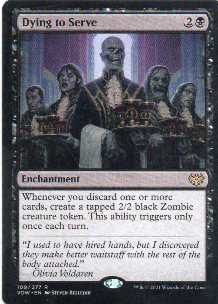 Dying to Serve VOW 109 Rare