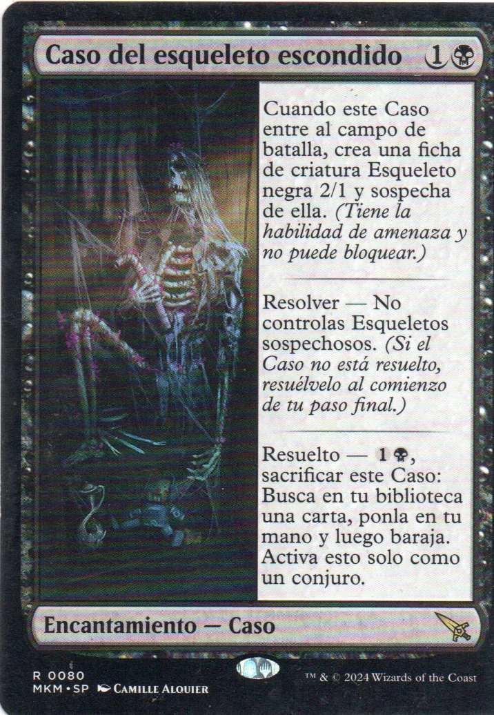 Caso del Esqueleto Escondido MKM 0080 Rare