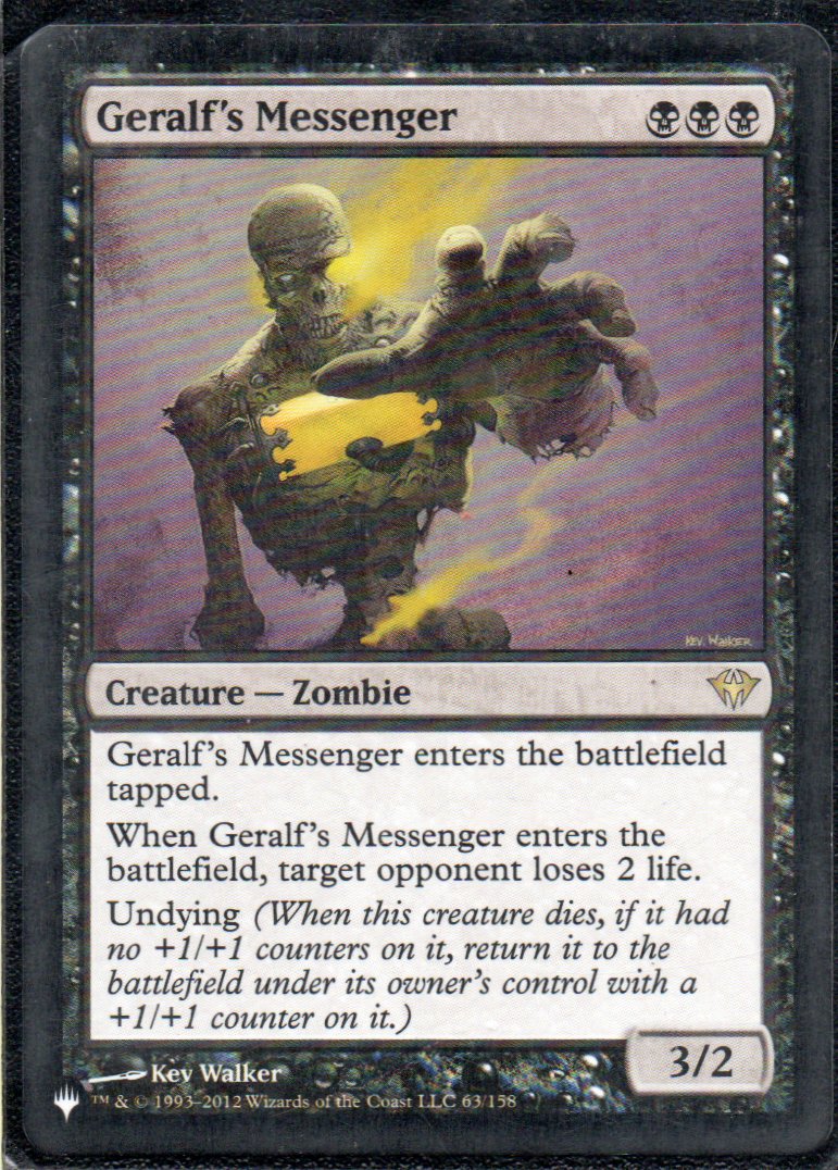 Geralf's Messenger 63 Rare