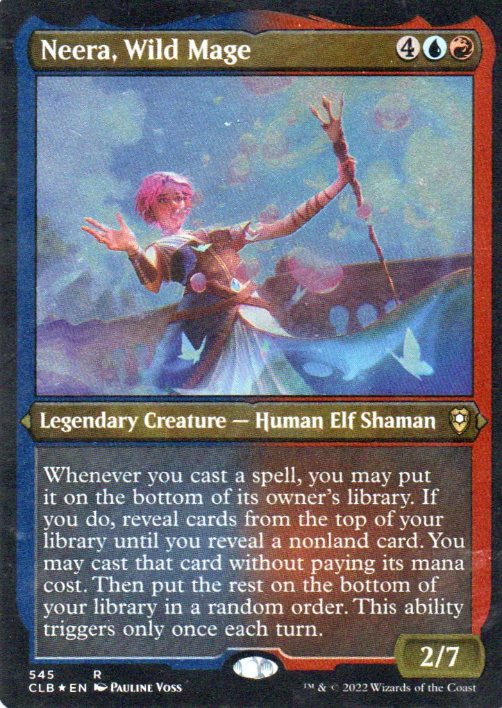 Neera, Wild Mage CLB 545 Rare Foil