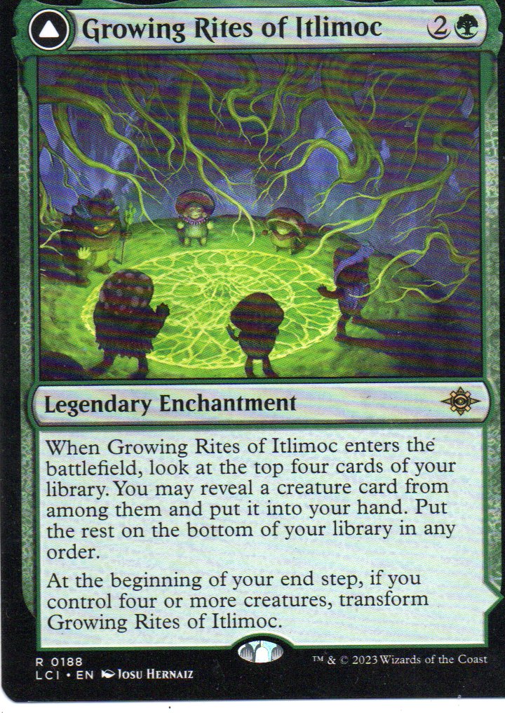 Growing Rites of Itlimoc LC1 188 Rare