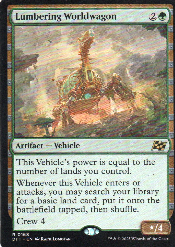 Lumbering Worldwagon DFT 168 Rare