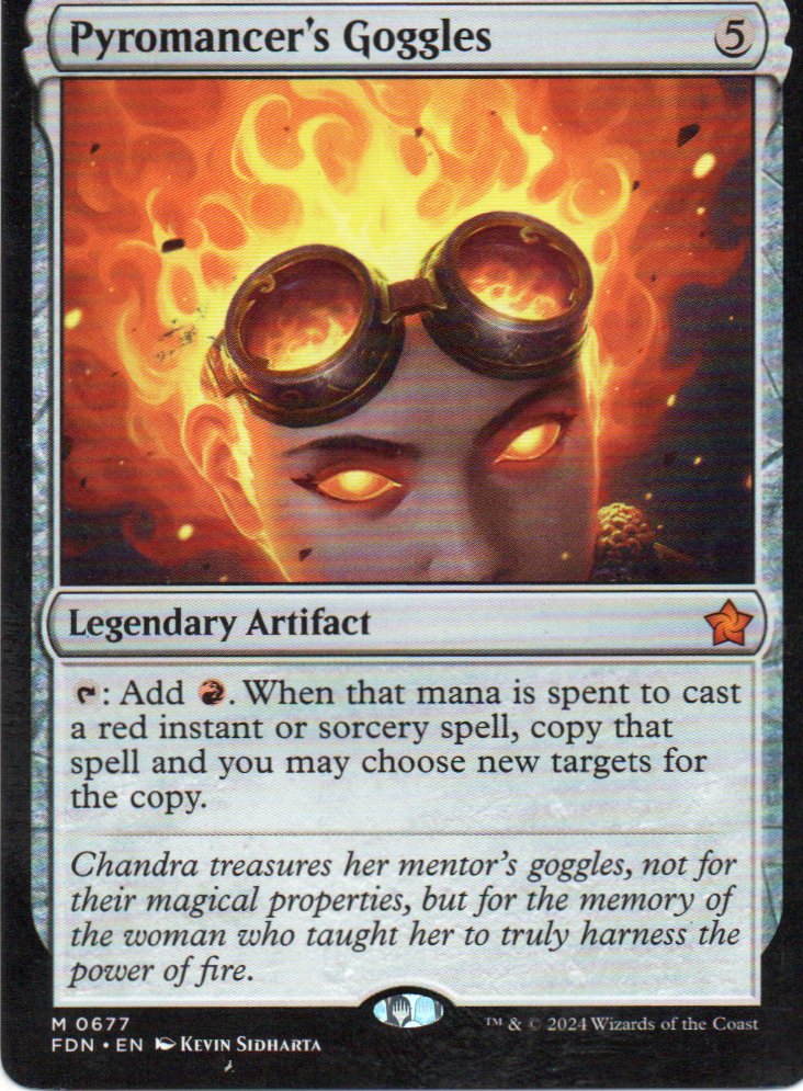 Pyromancer's Goggles FDN 0677 Mythic rare