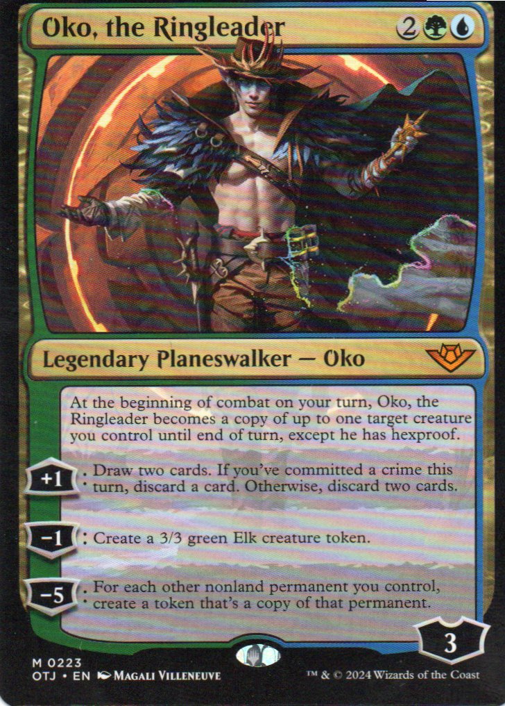 Oko, the Ringleader OTJ 223 Mythic rare