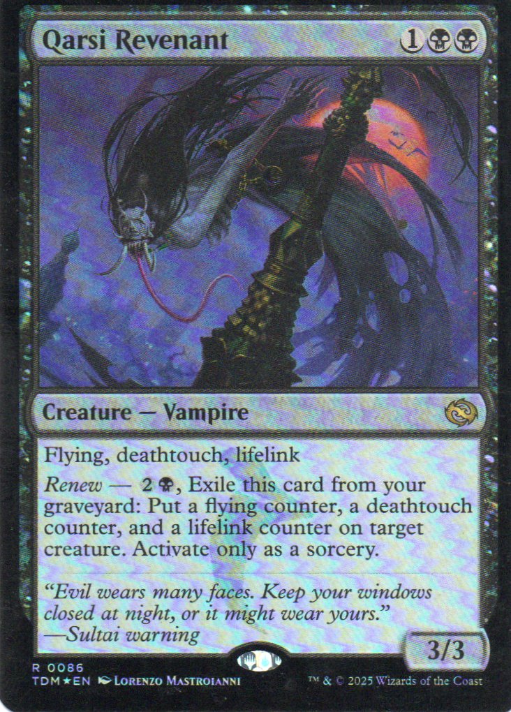 Qarsi Revenant TDM 086 Rare Foil