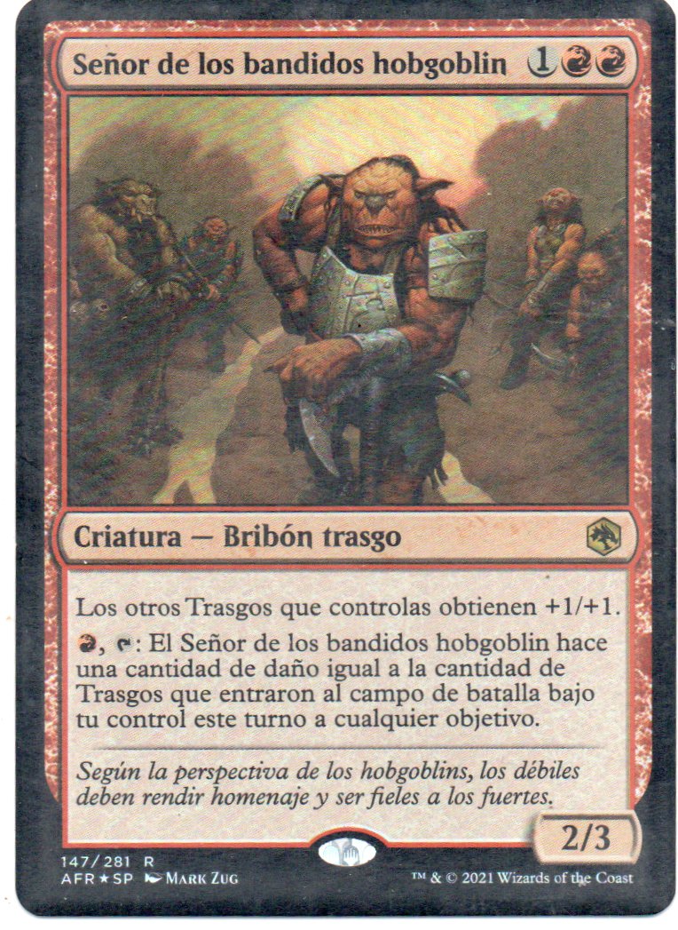 Hobgoblin Bandit Lord Esp 147 