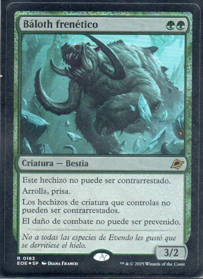 Frenzied Baloth Esp 183 Foil