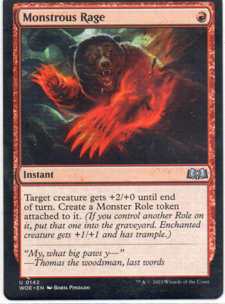 Monstrous Rage En 142 