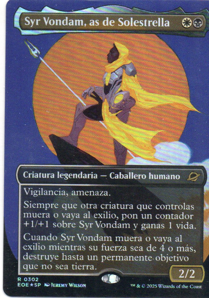 Syr Vondam, Sunstar Exemplar Esp 302 