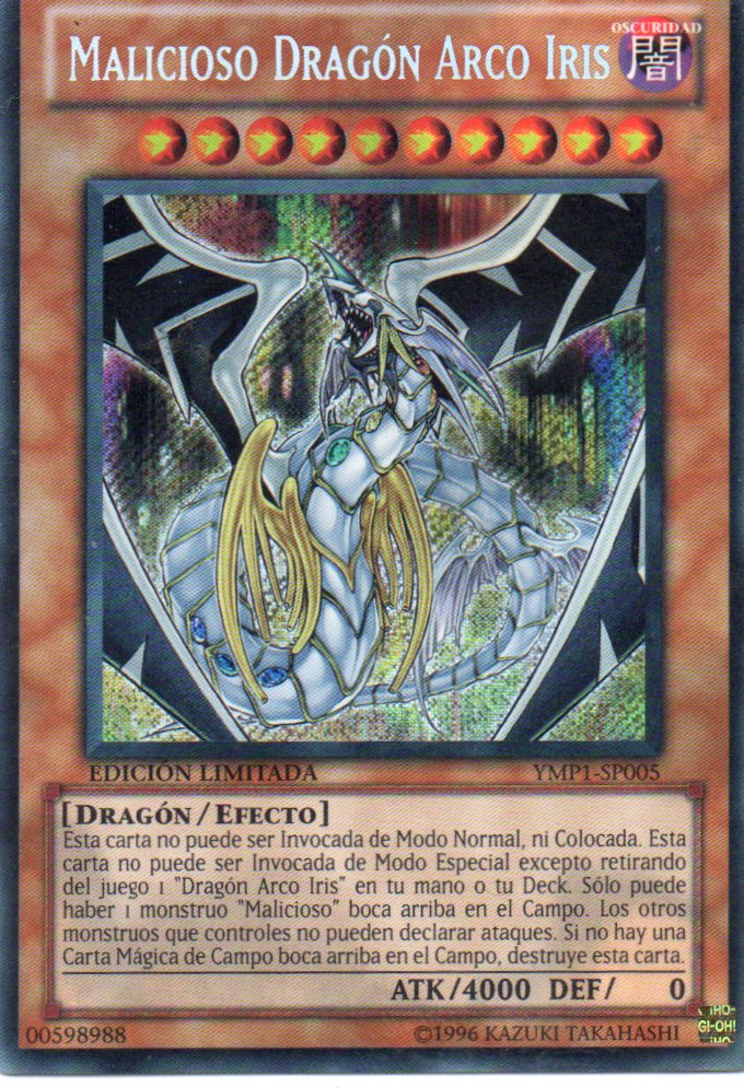 Malcioso Dragon Arco Iris YMP1-SP005 Secret rare