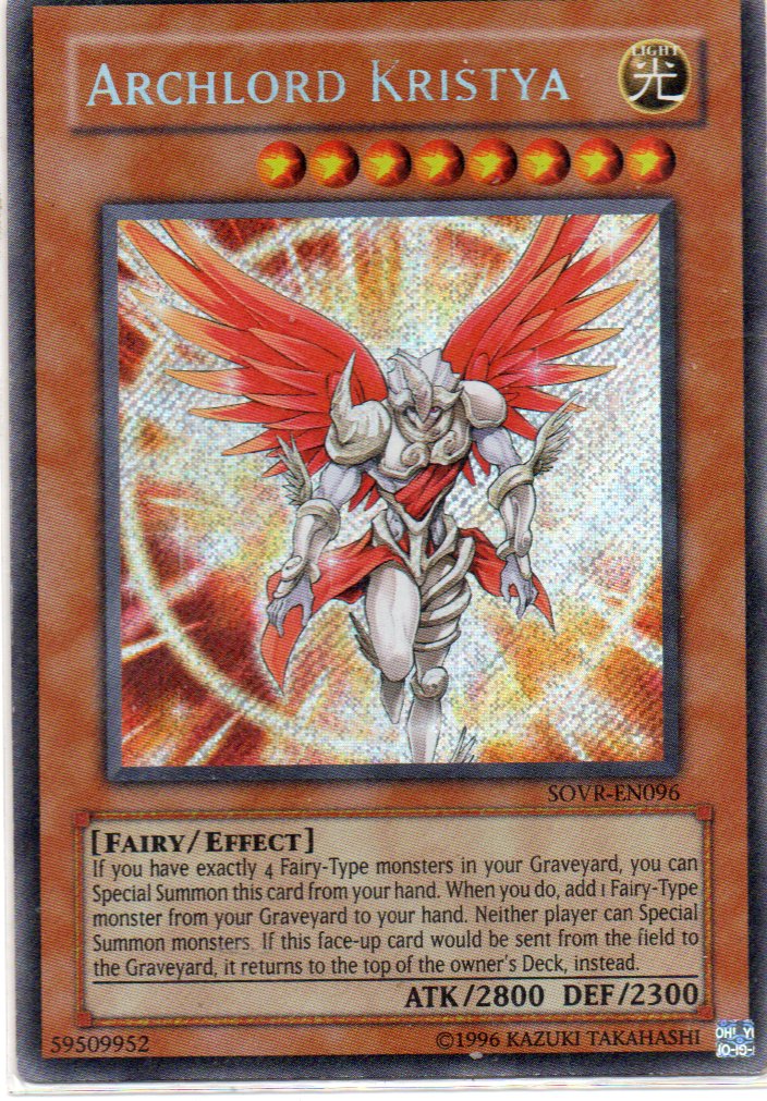 Archlord Kristya SOVR-EN096 Secret rare