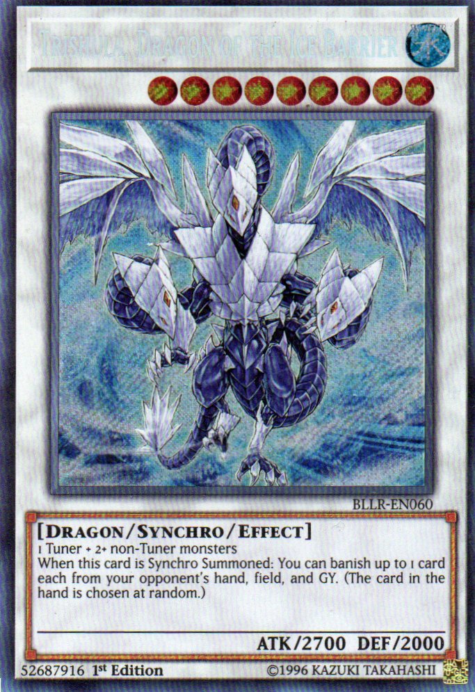 Trishula, Dragon of the Ice Barrier BLLR-EN060 Secret rare