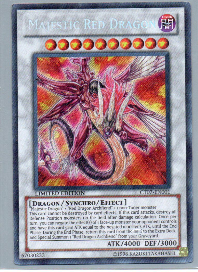 Majestic Red Dragon CT07-EN001 Secret rare
