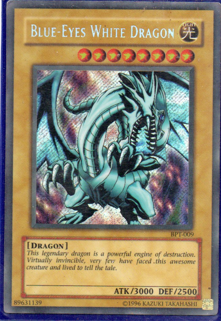 Blue-Eyes White Dragon BPT-009 Secret rare