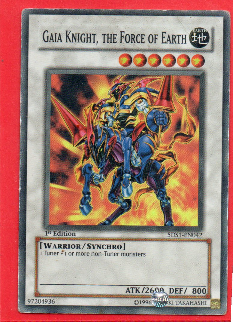 Gaia Knight,  the Force of Earth 5DS1-EN042 Super rare