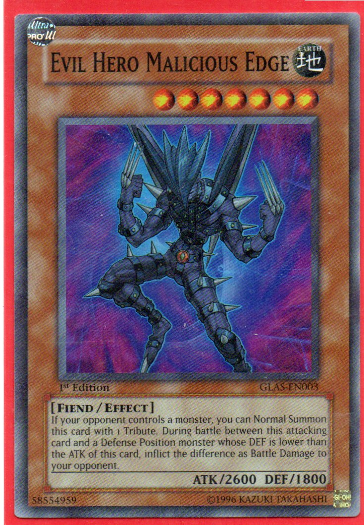 Evil Hero Malicious Edge GLAS-EN003 Super rare