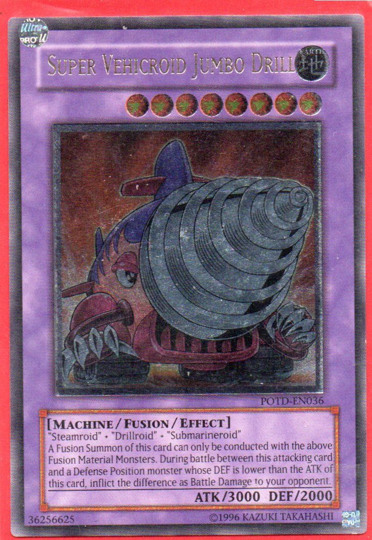 Super Vehicroid Jumbo Drill POTD-EN036 Ultimate rare