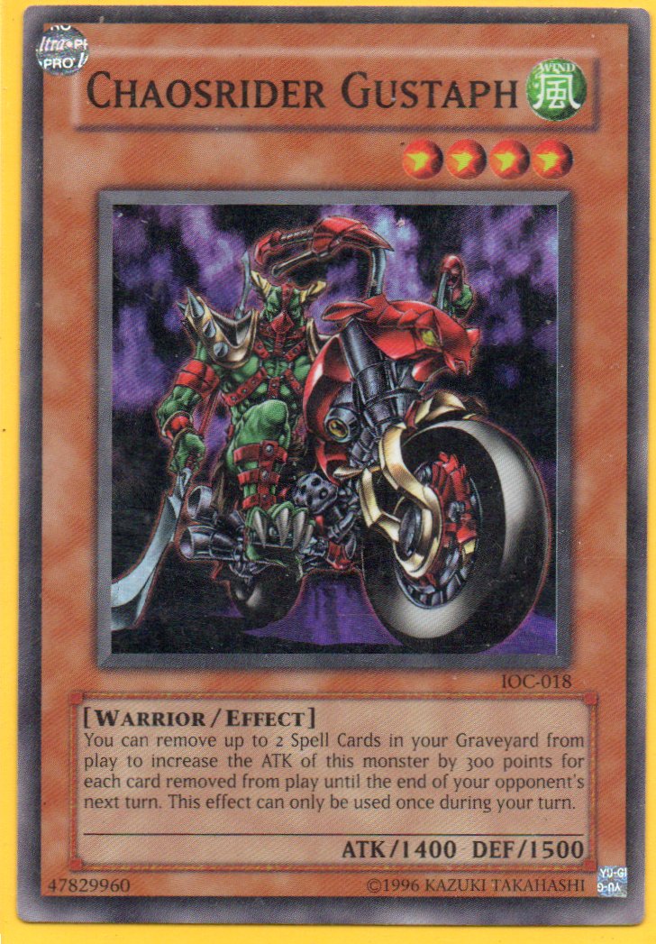 Chaosrider Gustaph IOC-018 Super rare