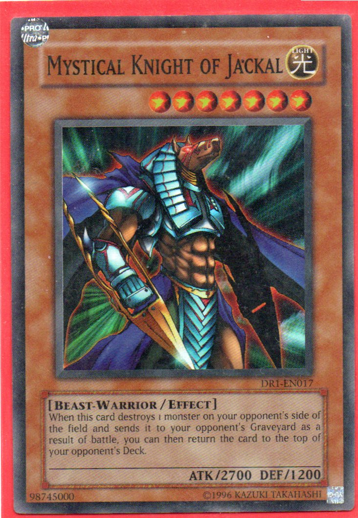 Mystical Knight of Jackal DR1-EN017 Super rare
