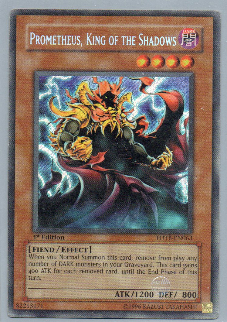 Prometheus, King of the Shadows FOTB-EN063 Secret rare