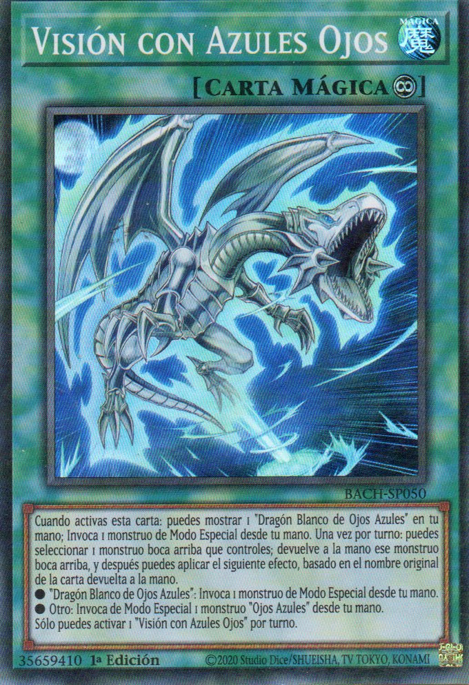 Vision con Azules Ojos BACH-SP050 Super rare