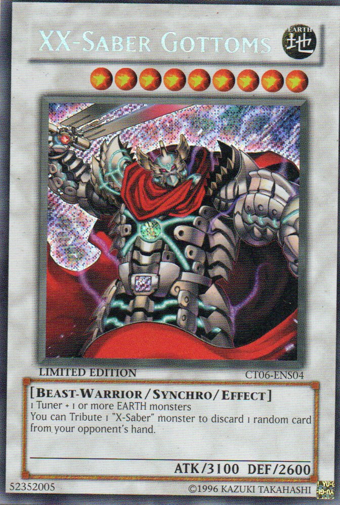 XX-Saber Gottoms CT06-ENS04 Secret rare