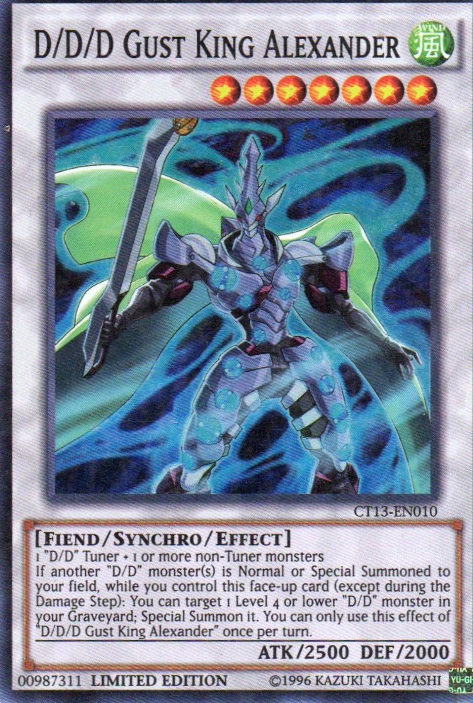D/D/D Gust King Alexander CT13-EN010 Super rare