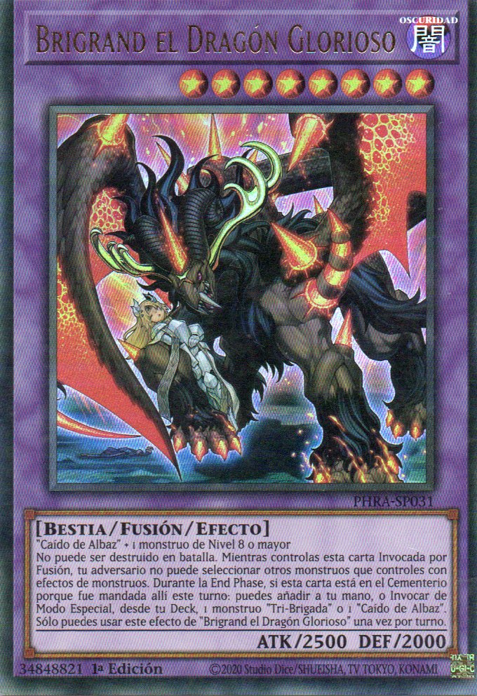 Brigrand el Dragon Glorioso PHRA-SP031 Ultra rare