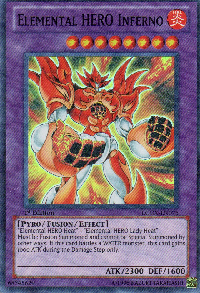Elemental HERO Inferno LCGX-EN076 Super rare