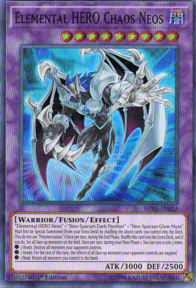 Elemental HERO Chaos Neos SHVA-EN035 Super rare