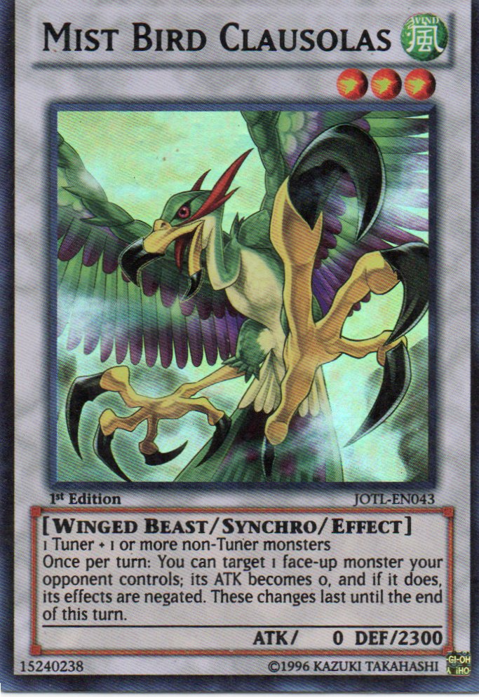 Mist Bird Clausolas JOTL-EN043 Super rare
