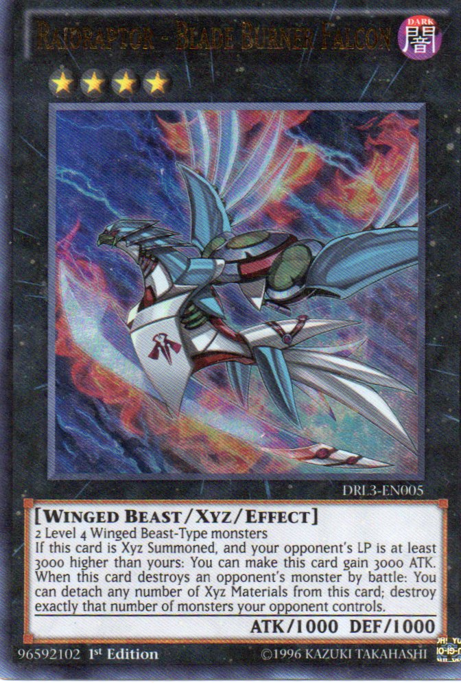 Raidraptor - Blade Burner Falcon DRL3-EN005 Ultra rare