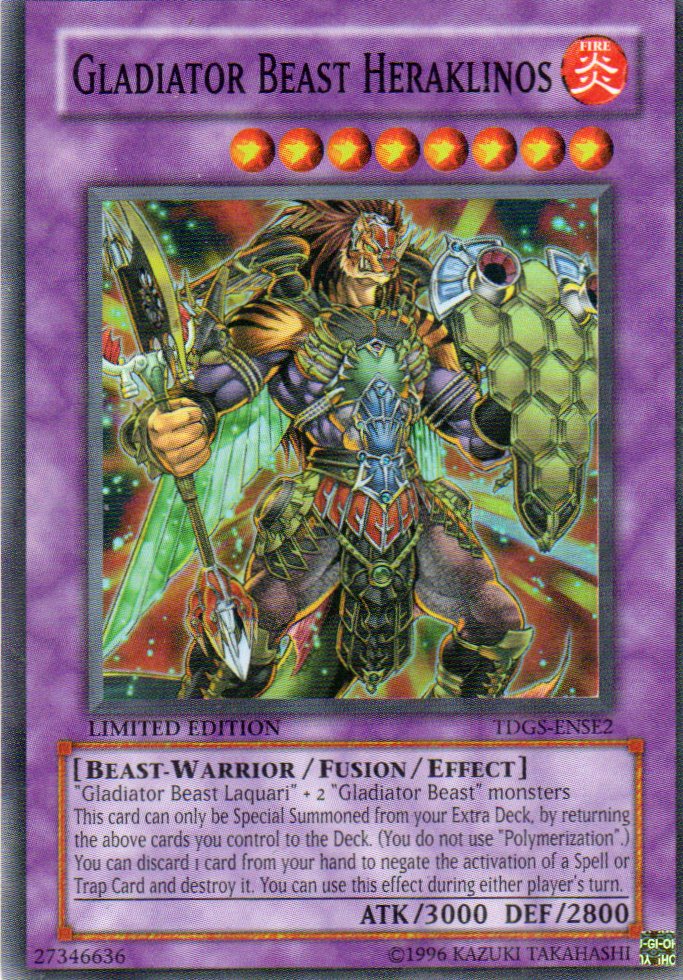 Gladiator Beast Heraklinos TDGS-ENSE2 Super rare