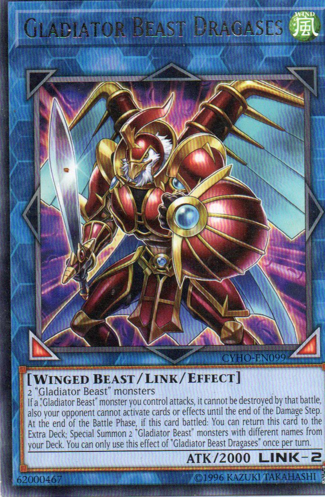 Gladiator Beast Dragases CYHO-EN099 Rare