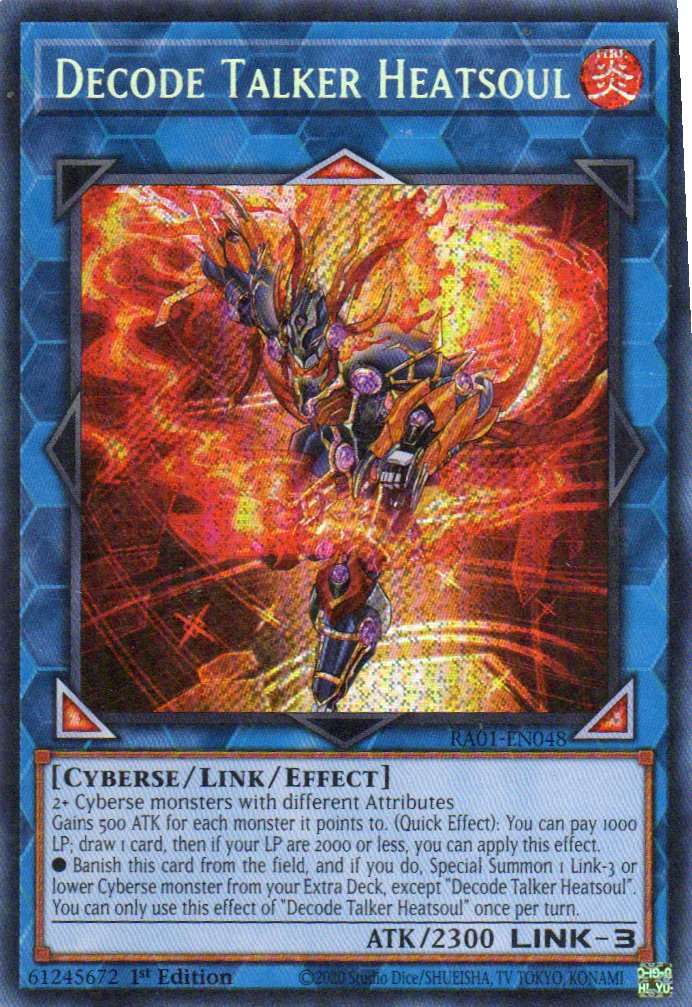 Decode Talker Heatsoul RA04-EN048 Secret rare