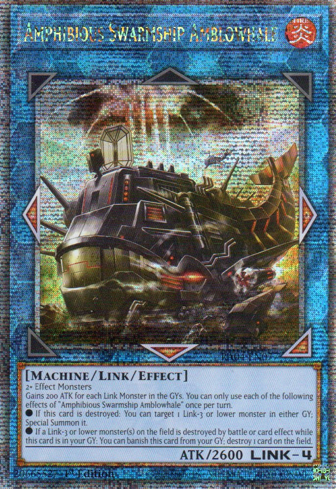 Amphibious Swarmship Amblowhale RA04-EN077 Quarter rare