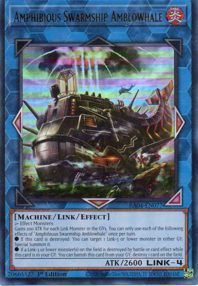 Amphibious Swarmship Amblowhale RA04-EN077 Ultra rare