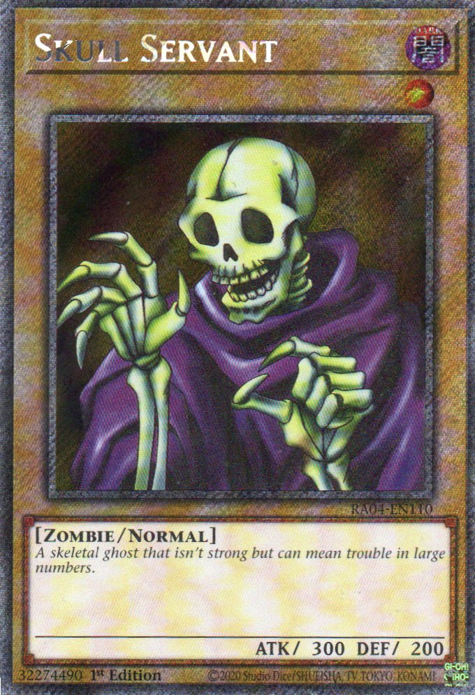 Skull Servant RA04-EN110 Platinum rare