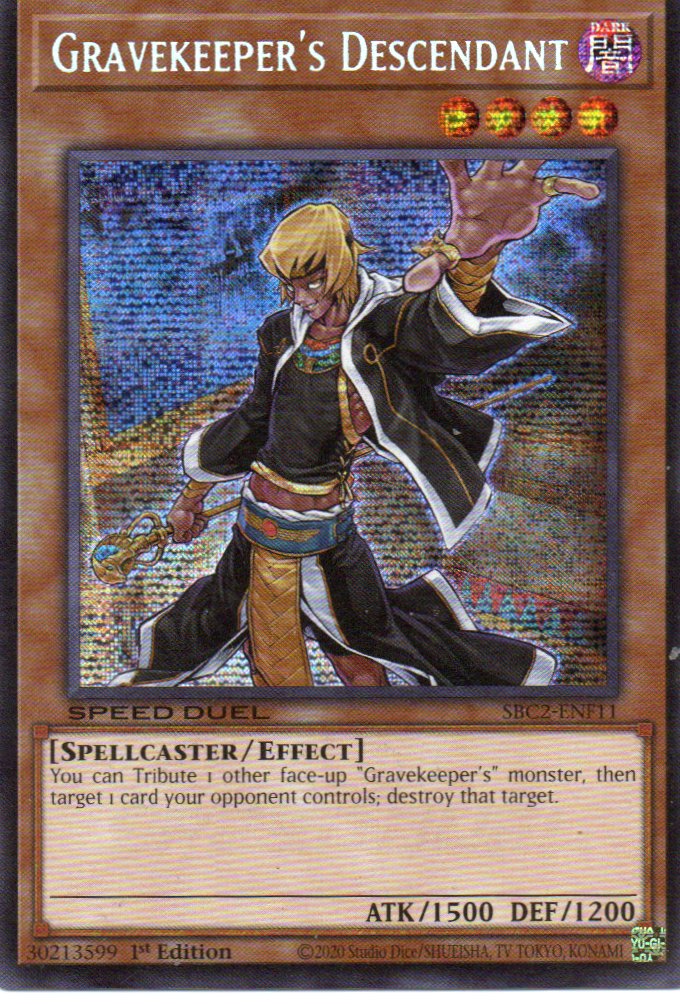 Gravekeeper's Descendant SBC2-ENF11 Secret rare