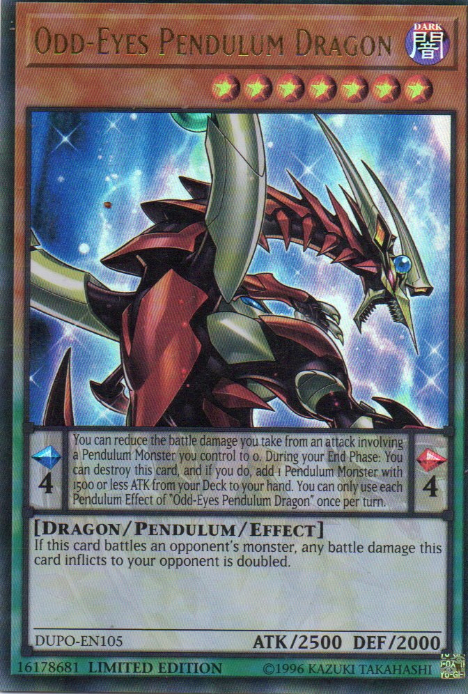 Odd-Eyes Pendulum Dragon DUPO-EN105 Ultra rare