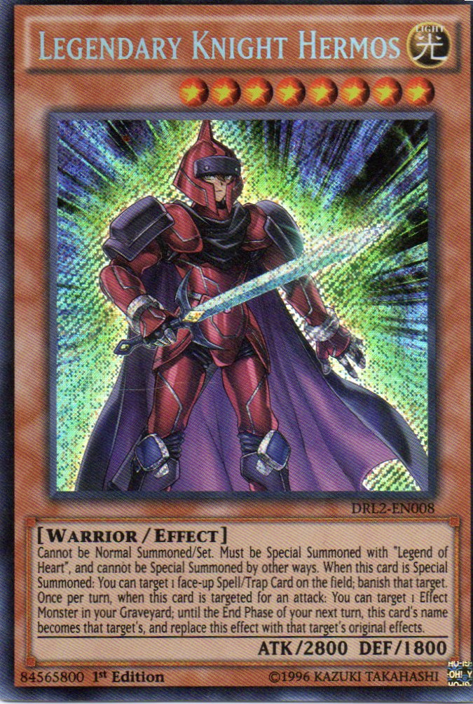Legendary Knight Hermos DRL2-EN008 Secret rare