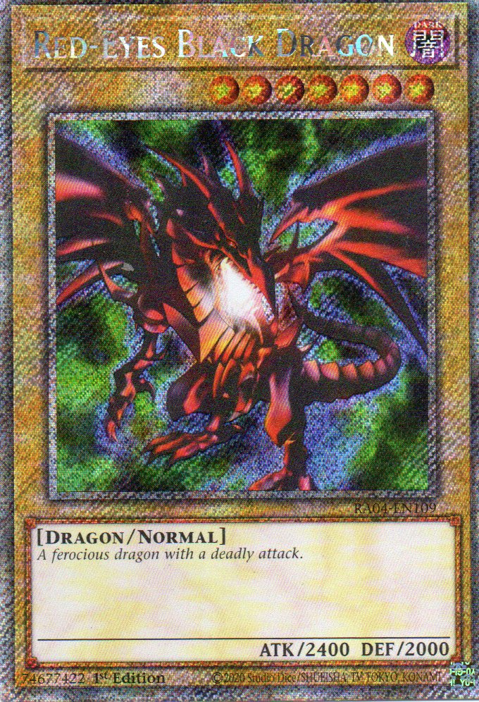 Red-Eyes Black Dragon RA04-EN109 Platinum rare