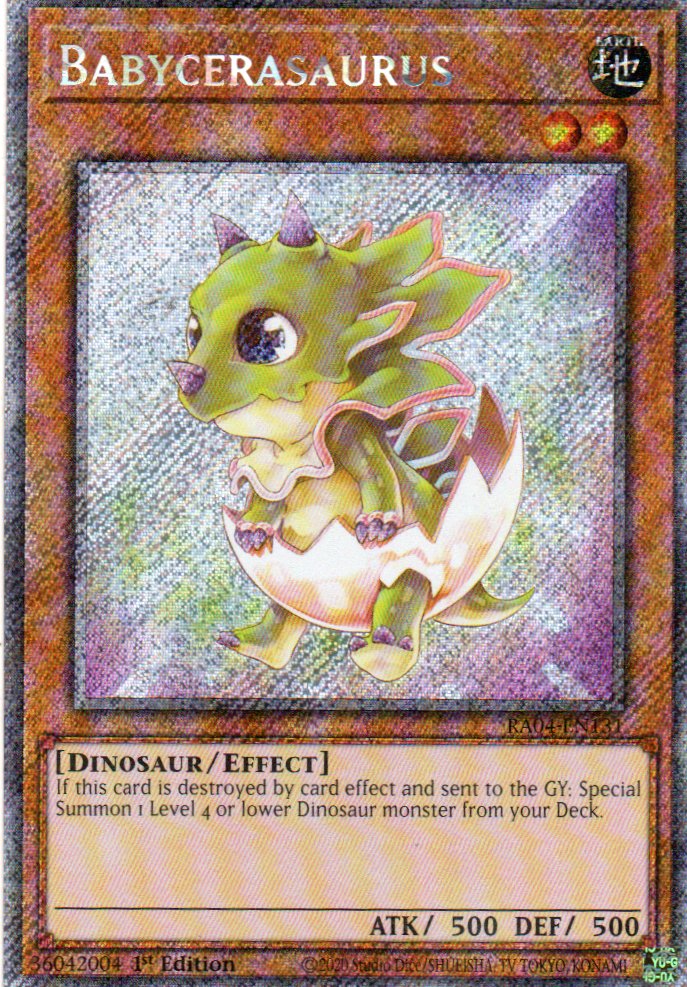 Babycerasaurus RA04-EN131 Platinum rare