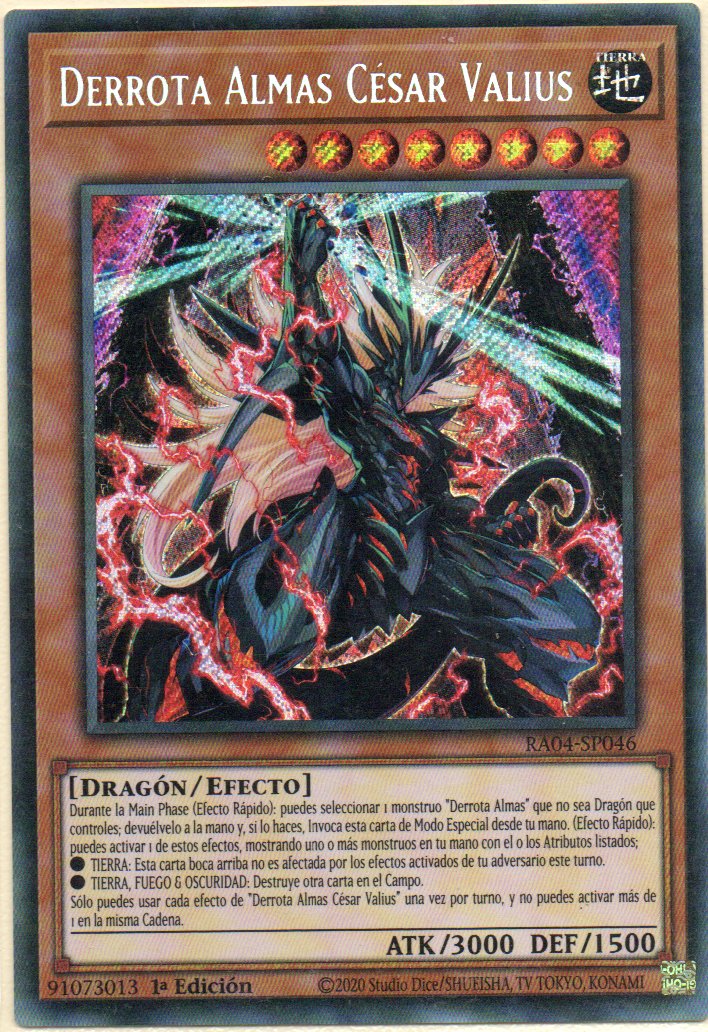 Derrota  Almas Cesar Valius RA04-SP046 Secret rare