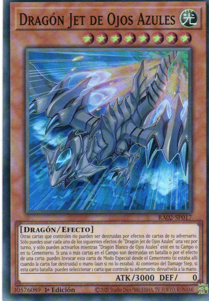 Dragon Jet de Ojos Azules RA02-SP017 Super rare