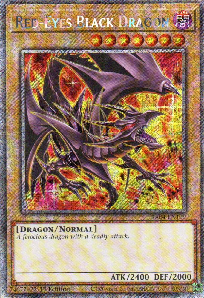 Red-Eyes Black Dragon RA04-EN109 Platinum rare