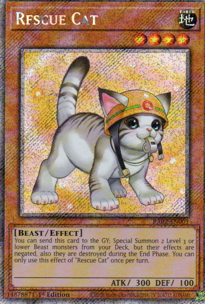 Rescue Cat RA02-EN001 platinum rare