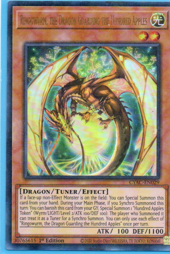 Ringowurm, the Dragon Guarding the Hundred Apples CYAC-EN029 Ultra rare