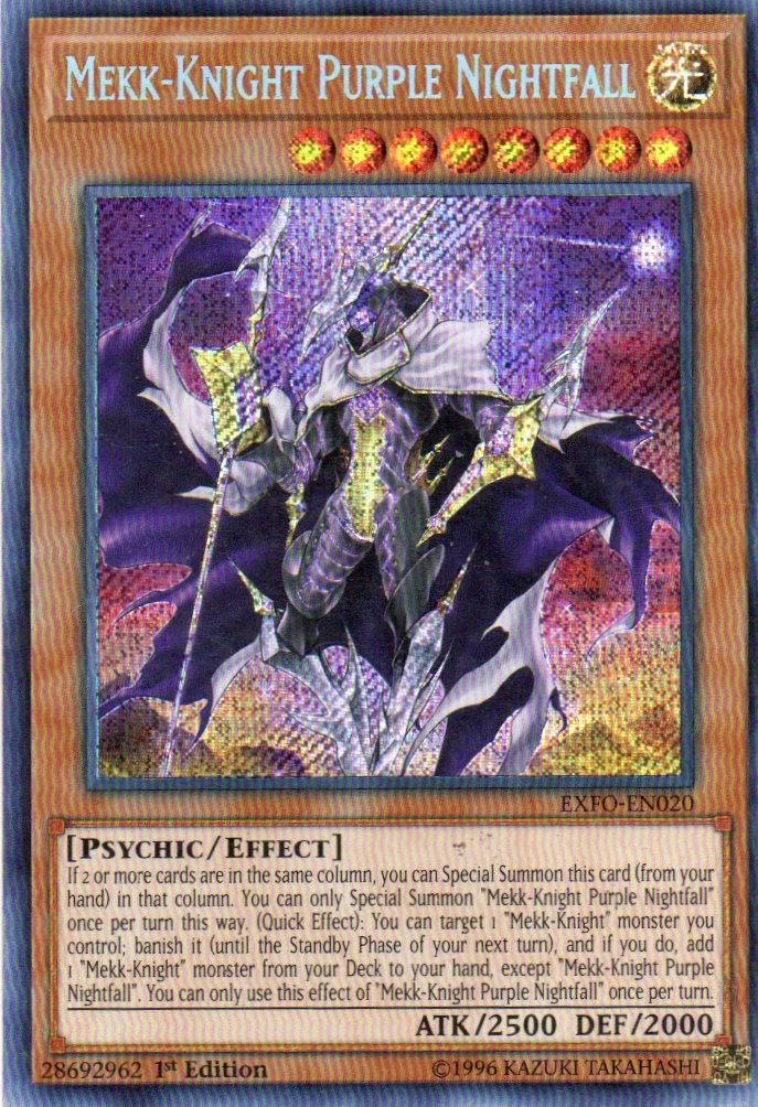 Mekk-Knight Purple Nightfall EXFO-EN020 Secret rare