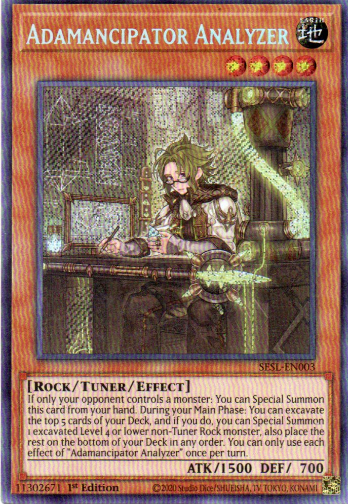 Adamancipator Analyzer SESL-EN003 Secret rare
